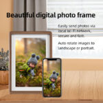 10-Inch Walnut Edition Smart Wi-Fi Digital Calendar Beautiful Touch Screen Digital Frame Synchronizes Office Equipment - Image 4