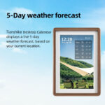 10-Inch Walnut Edition Smart Wi-Fi Digital Calendar Beautiful Touch Screen Digital Frame Synchronizes Office Equipment - Image 5