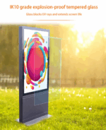 Outdoor Android Touch Digital Menu Board Foor Stand Lcd Displays Video Advertising Screen Digital Signage - Image 3