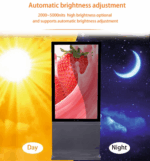 Outdoor Android Touch Digital Menu Board Foor Stand Lcd Displays Video Advertising Screen Digital Signage - Image 6