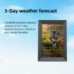 Smart Wi-Fi Digital Calendar (Black) 10-inch 1280x800 Screen Beautiful Digital Frame Google Apple Office Equipment - Image 7