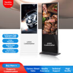 OEM/ODM LCD Digital Signage Media Player Indoor Android Interactive Screen Advertising Floor Stand Self-Service Business Animation - Image 2