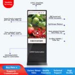 OEM/ODM LCD Digital Signage Media Player Indoor Android Interactive Screen Advertising Floor Stand Self-Service Business Animation - Image 3